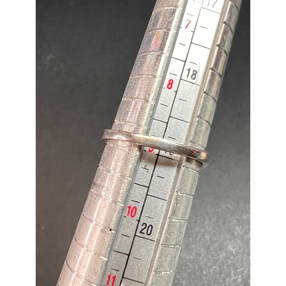 Blue topaz sterling silver ring size 9 - Picture 15 of 16